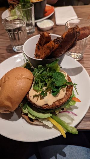 Tempeh burger at Liberty Grill in Cork