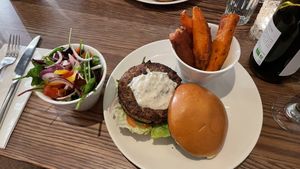 Nut burger  at Liberty Grill in Cork