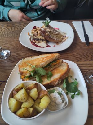 Vegan sandwich & french toast at Liberty Grill in Cork
