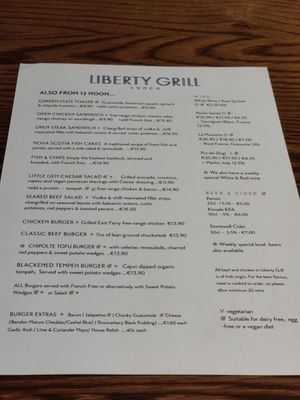  at Liberty Grill in Cork