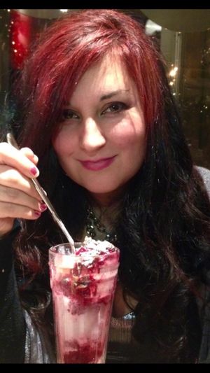 Enjoying that lovely vegan ice cream option... at Liberty Grill in Cork