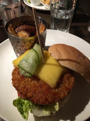 vegan burger  at Liberty Grill in Cork