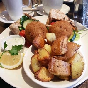 Falafel burger  at Liberty Grill in Cork