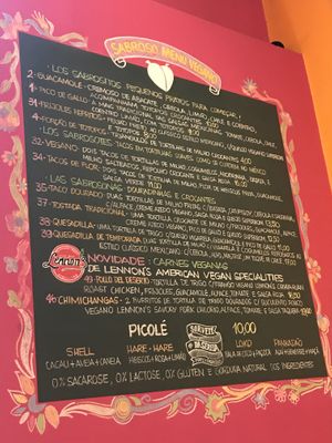 Vegan Menu at Taqueria La Sabrosa in Sao Paulo