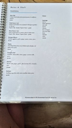 Menue June 2024 at Mumbai Station in Ubud