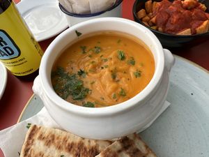 vegan soup  at Tappeto Lounge in Kidderminster