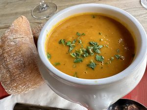 soup vegan  at Tappeto Lounge in Kidderminster