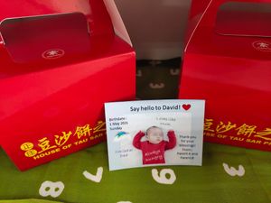 Gift box at House of Tau Sar Piah in Central Singapore