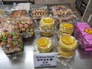 Old school snacks at House of Tau Sar Piah in Central Singapore