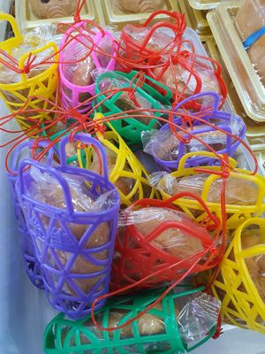 Fish in net biscuit ~ Circuit Breaker Period Phase 2 at House of Tau Sar Piah in Central Singapore