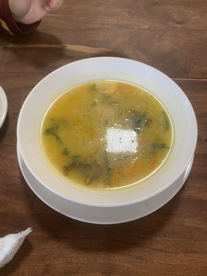 Vegetable soup  at La Chakana in Samaipata