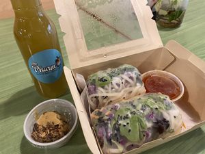 Tofu rice noodle wrap  at Juice Pharm in Duluth