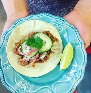 Korean Tacos at Juice Pharm in Duluth