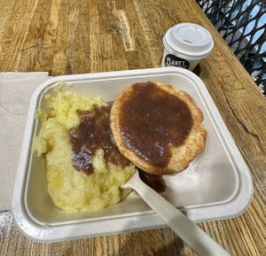 ‘Steak’ & Mushroom Pie with Gravy and Mash  at Young Vegans - Online only in East London