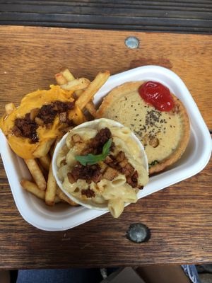 Sweet potato pie + cheesy fries & mac n cheese at Young Vegans - Online only in East London