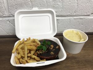 Steak and ale pie at Young Vegans - Online only in East London