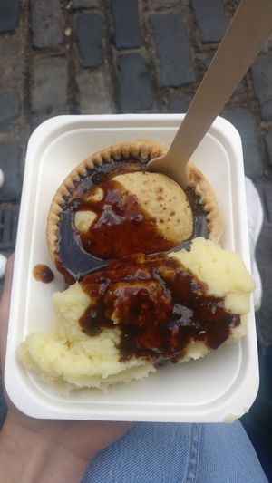 Seitan and Ale pie and mash at Young Vegans - Online only in East London