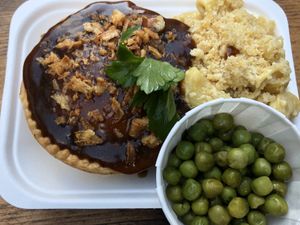 The traditional pie  at Young Vegans - Online only in East London