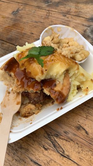 Vegan “chicken” katsu curry pie  at Young Vegans - Online only in East London