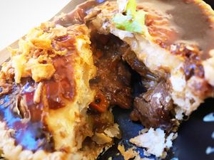 Steak and ale pie at Young Vegans - Online only in East London