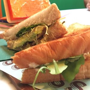 Heura Sandwich at Strata Bakery in Barcelona