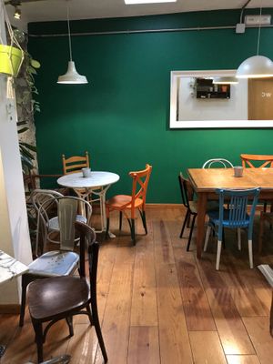 Rear room  at Strata Bakery in Barcelona