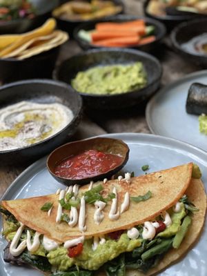 Eggless omelette  at Seva Table in Dubai