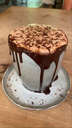Hazelnut chocolate latte the best 😍 at Seva Table in Dubai