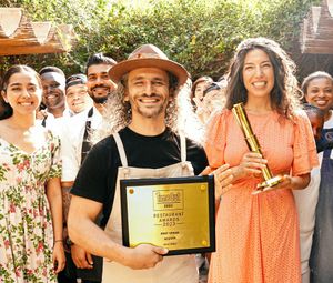 SEVA Table has won the TimeOut Award for Best Vegan Restaurant 2023! at Seva Table in Dubai