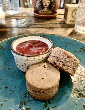Sweet scones and jam   at Seva Table in Dubai