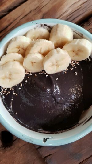 Acai Bowl with Charcoal at Seva Table in Dubai