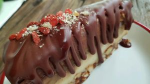 Snickers cake at Seva Table in Dubai