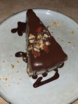 Snickers cheesecake😍 at Seva Table in Dubai
