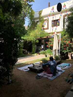 Garden seating, loved it at Seva Table in Dubai