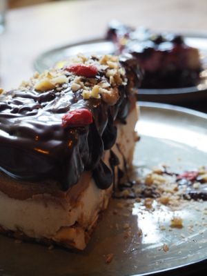 Snickers cake at Seva Table in Dubai