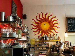 inside: the sun at Cafe Habibi in Darmstadt