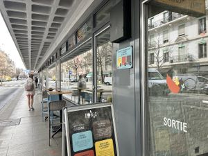 Exterior:  entrance and exit  at Tonic in Geneva