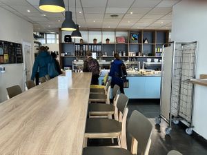 Interior seating at Tonic in Geneva