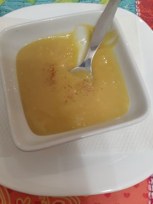 Vegan custard with nice cinnamon flavor. at Telos Comida Casera Natural Vegetariana y Vegana in San Lorenzo De El Escorial