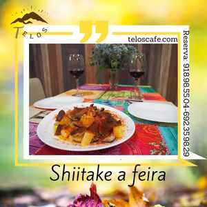 Shitake a feira at Telos Comida Casera Natural Vegetariana y Vegana in San Lorenzo De El Escorial