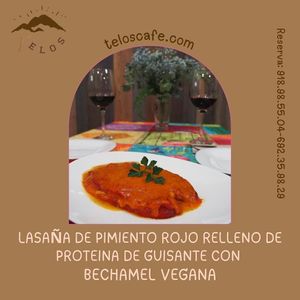 Lasaña de pimientos at Telos Comida Casera Natural Vegetariana y Vegana in San Lorenzo De El Escorial