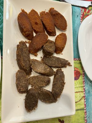 Chorizo y morcilla  at Telos Comida Casera Natural Vegetariana y Vegana in San Lorenzo De El Escorial