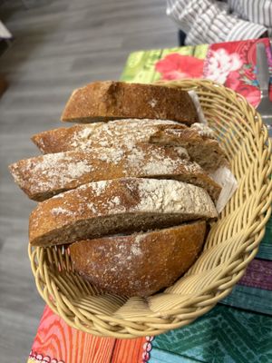 Pan recién hecho  at Telos Comida Casera Natural Vegetariana y Vegana in San Lorenzo De El Escorial