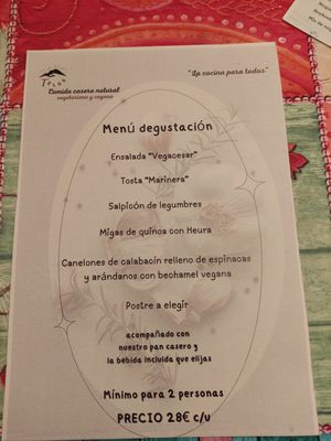  at Telos Comida Casera Natural Vegetariana y Vegana in San Lorenzo De El Escorial