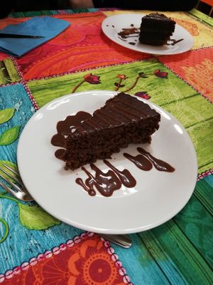 Pastel de chocolate at Telos Comida Casera Natural Vegetariana y Vegana in San Lorenzo De El Escorial