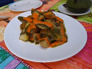 telos potatoes at Telos Comida Casera Natural Vegetariana y Vegana in San Lorenzo De El Escorial