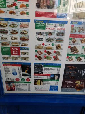 Menu at Taste of Napoli in Bristol