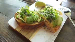 avacado toast! at Properly Fueled in Bordentown