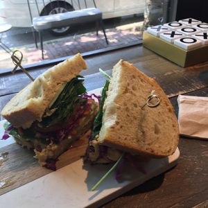 Eat more hummus with sourdough bread at Properly Fueled in Bordentown