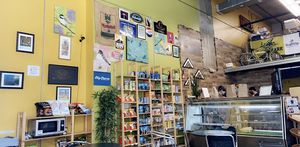 Inside seating area at Farmacy Vegan Kitchen & Bakery in Tampa